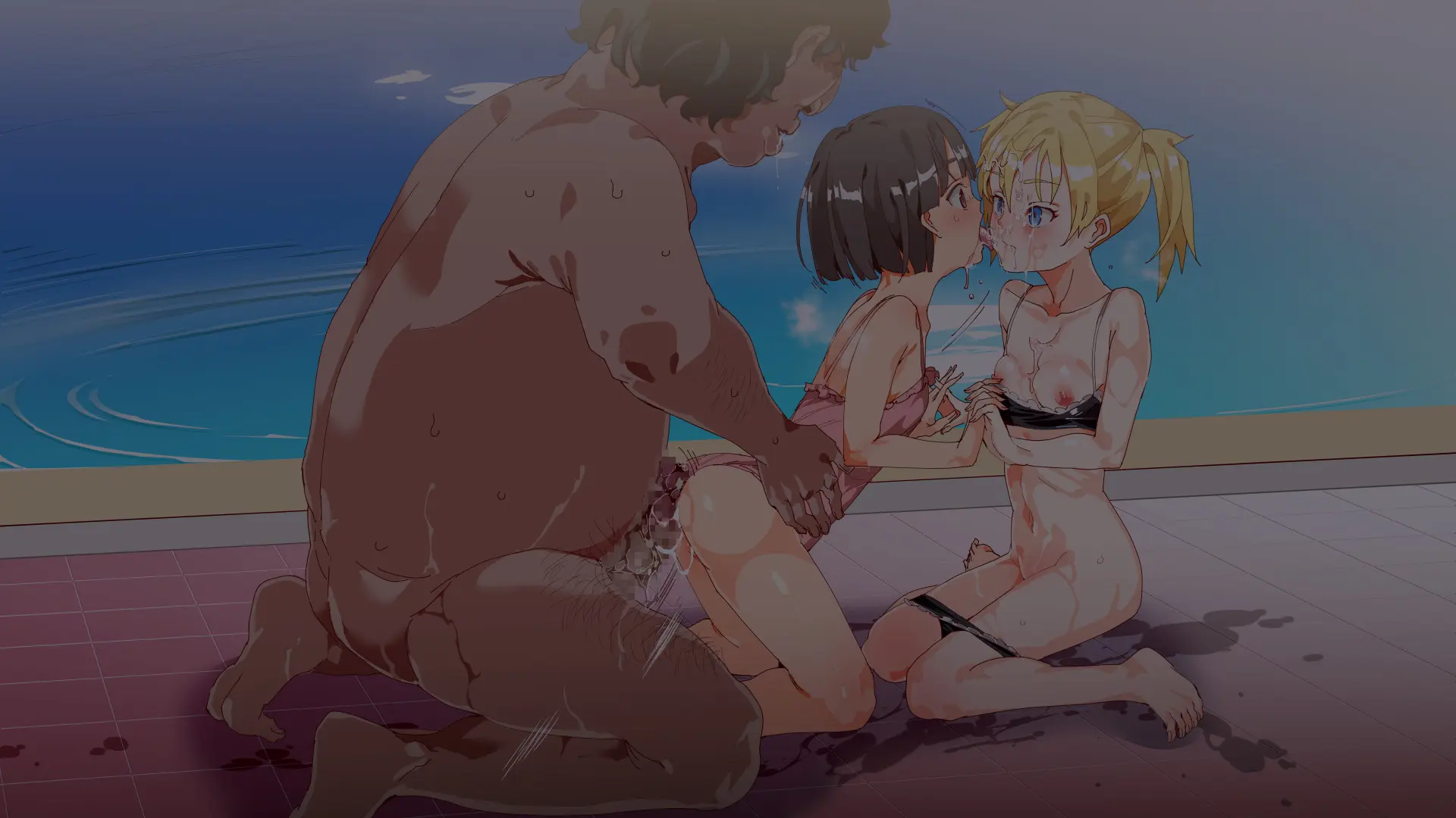 Mukanshin Pool ~Au Onna Zenin, Sekuhara Shihoudai No Aruku Nama Onaho | 무관심 수영장 ~만나는 여자 전원 성희롱 무제한의 걸어다니는 생오나홀 ~